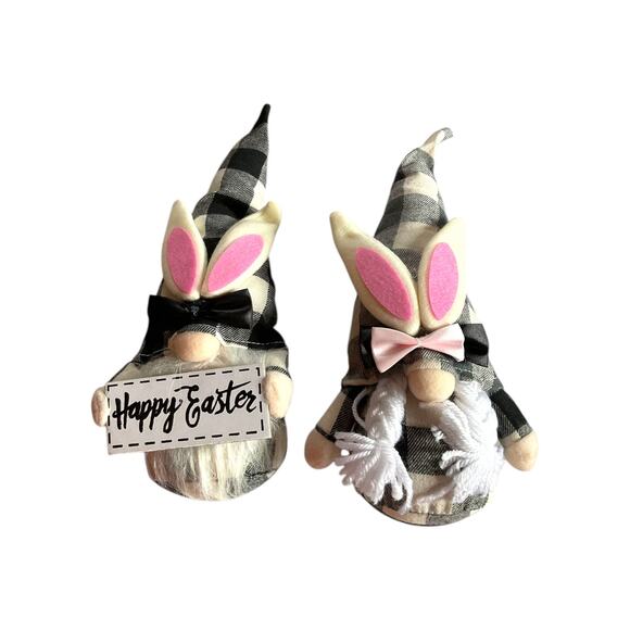 DIY Easter Bunny Gnome Wreath Making Kit, Spring Sign Ribbon Bundle Set - Picture 2 of 5